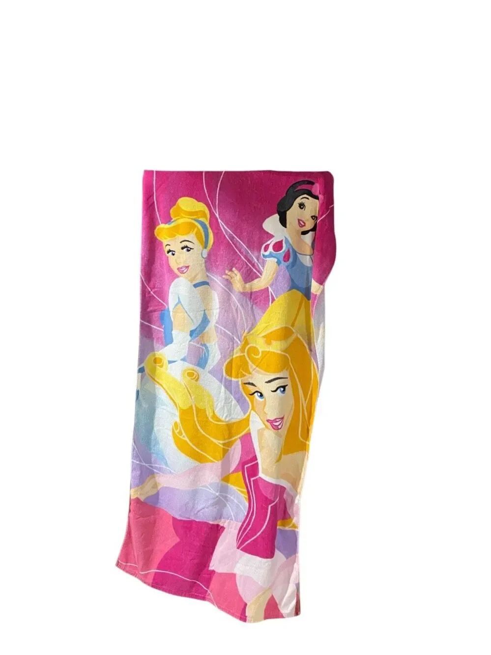VTG Disney store, Aurora, Cinderella snow white princess 100% cotton beach towel